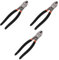 HOMSFOU 3St Multifunktionale Drahtzange LED koax bündige Fräser Bausatz crimper kabel multifunktionswerkzeug handwerkzeug universelle Abisolierzangen Kabelschneider elektrisch Gummi Black