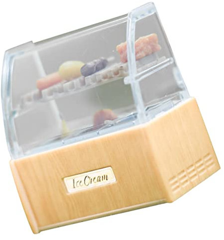 ibasenice 1 Satz Mini-Grillschrank Miniatur Modell Grillschrank Mini Bäckerei Vitrine Artikel Brot Dollhouse playmobile puppenhauszubehör miniofen minikühlschrank Mini- Cabinet Plastik