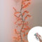 Spalivivre Kirschblüten Willow Vine Wand Deko, Lichterkette Willow Vine mit Fernbedienung, 8 Modi, USB-Betriebene Timer, 144 LEDs Kirschblüten Zweige Lichter für Schlafzimmer Deko (2.3Meter)