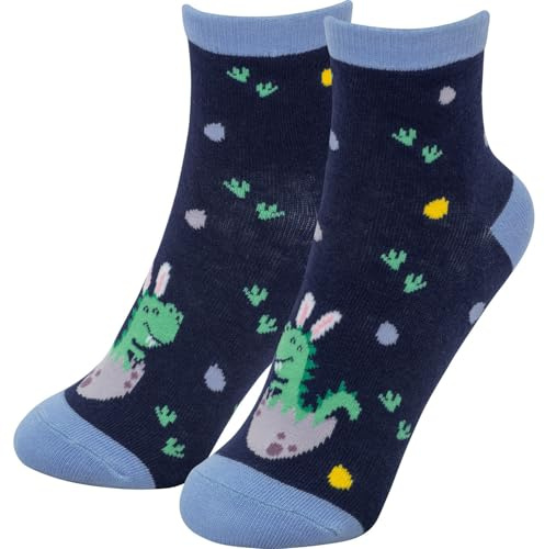 GRUSS & CO Kindersocken mit Motivdruck | lustige Motivsocken, Größe 30-35, Zaubersocken, figürlich gepresst | Osternest, Geschenk Kinder Ostern