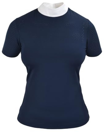 4Riders Damen Turniershirt Saint Tropez, Elegantes Reitshirt mit funktionalem Material, atmungsaktiv und bequem für Turnier und Reitsport