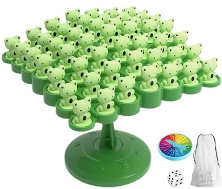 Balance Spiel Für Kinder 4+ 2-4 Spieler Zählen Und Rechnen Lernen Froschs Lernspielzeug Balance Mathblock Lernspiele Mit Spielwürfel Timer Brettspiele Tierstapel Familienspiele