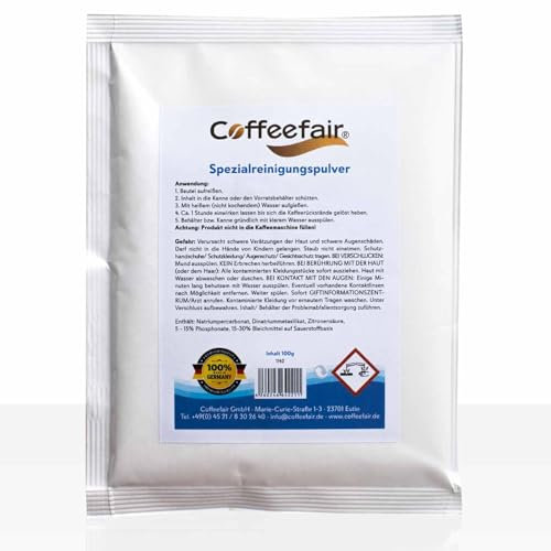 Coffeefair Reinigungs-Pulver Spezial 100g Cleaner, Kaffee Kannen-Reiniger