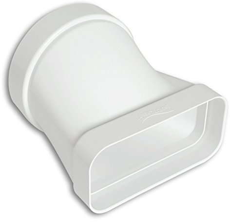 La Ventilazione CGO157B Giunto Orizzontale in ABS per Aerazione Canalizzata, 125 mm - 150x70 mm