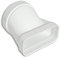 La Ventilazione CGO157B Giunto Orizzontale in ABS per Aerazione Canalizzata, 125 mm - 150x70 mm