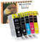 D&C 5x Druckerpatronen Kompatibel für Canon PGI-5 CLI-8 für Canon Pixma iP5200r iP5300 iP6600 iP6700 iX4000 iX5000 MP500 MP510 MP520 MP520x MP530 MP600 MP610 MP800 MP800r MP810 MP830 MP970 MX700 MX850
