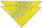 fashionchimp Nicki-Halstuch aus 100% Baumwolle im 2er Set, Unisex Bandana, AZO-Frei (Gelb)