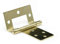 2 x Messing, gekröpft, Flush Scharnier 50 mm Tür Holz Möbel Schrank Schrank, gold