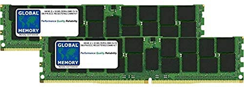 Global Memory 64GB (2X 32GB) DDR4 2666MHz PC4-21300 288-PIN ECC Registered DIMM (RDIMM) Arbeitsspeicher RAM Kit für Apple IMac Pro