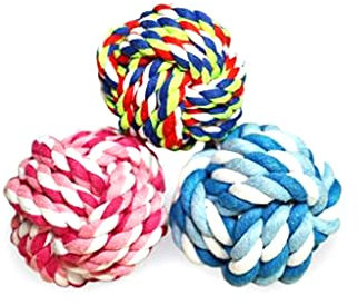 Aofocy 1 PCS Creative Pet Tressé Corde Noeud Balle Chien Dents De Nettoyage Ball Chiot À Mâcher Jouet Pet Fournitures Couleur Aléatoire