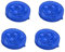 Youngine 4 Pack Universal Alarme de porte de voiture anti-collision LED sécurité lumières stroboscopique ouvert réflecteur lampe avec 3 modes de clignotant (bleu)