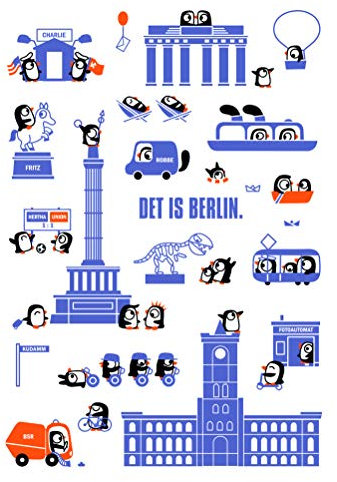 Lololand Geschirrtuch Tea Towel Handtuch Det is Berlin Baumwolle bunt