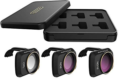 Taoric Objektivfilter UV/CPL/ND-Set/NDPL-Set-Filter für DJI Mavic Mini (Cpl/Nd8/Nd16)
