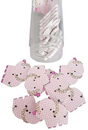 5 x Kinderknöpfe Elefant rosa 25 x 31 mm Holz Knöpfe Babyknöpfe Motivknöpfe *NEU*