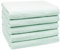 ZOLLNER Set de 5 Serviettes de Douche, env. 70x140 cm, Coton mélangé, Vert