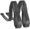 Equinate Slimline Mono Steigbügelriemen Ghost Schwarz 80 cm