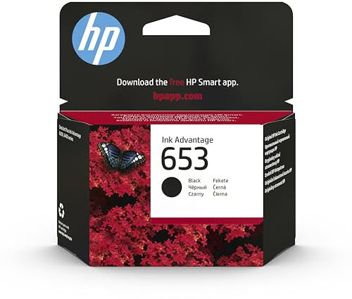 HP 653 Black Original Ink Advantage Cartridge Tintenpatrone 1 Stück(e) Standardausbeute Schwarz