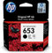 HP 653 Black Original Ink Advantage Cartridge Tintenpatrone 1 Stück(e) Standardausbeute Schwarz