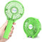 Jonwall USB Handheld Fan, Portable Mini Hand Held Fan Rechargeable Desk Fan Foldable Personal Desktop Fan, Electric Powered Cooling Fan for Home Office Camping Travel Green