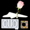 Voyyphixa 2 pcs Serviettenring Epoxidharz Silikonform Serviettenringe Formen Quadrat Kunstharz Formen Banquet Serviette Ring Silikonformen Hochzeitsfeier Abendessen Tischdekoration (Silikonform)