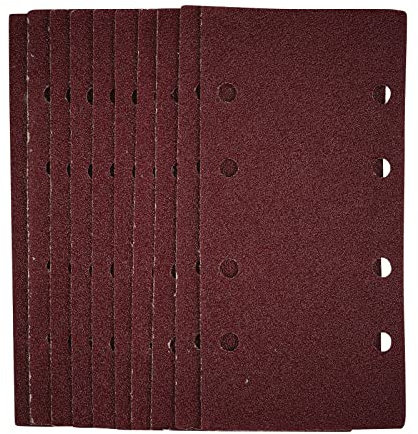 Draper 54831 1/3 Sanding Sheets with Hook and Loop, 93 x 190mm, 40 Grit (Pack of 10)
