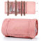 Czemo Trousse de Toilette à Suspendre de Voyage,Trousse Maquillage Femme Pliable Étanche Amovible 4 en 1 pour Voyage,Trousse de Toilette ou de Maquillage à Suspendre,Sac de Salle de Bain Rose