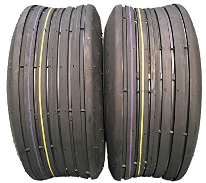2 Stück LRB Reifen 11x4.00-5 für Rasen 11-4.00-5 schlauchlos Ladebereich B Reifen 11/4.00-5 P508 für Rasenmäher Traktor Golfwagen 11x4.00-5 4PR P508A