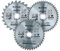 Circular Saw Blade 210mm x 30mm 24 40 48 Teeth TCT Cutting Disc Wood 3pc