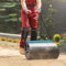 HAUTHE Rasenwalze Metallgraswalze/Rasenwalzen, Outdoor -Bodenschubrolltrommel mit Ergonomischem Griff, Hochleistungs-Push-Pull-Rasen-Roller-Tool für Hof, Garten