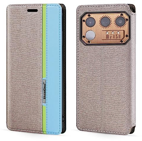 Shantime Für IIIF150 Raptor Hülle, Mode Mehrfarbig Magnetverschluss Leder Flip Case Cover mit Kartenhalter für IIIF150 Raptor (17,3 cm)