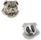 Art-Dog Unikate Silber Hund Anstecknadel - Versilbert Handmade - Broschen Frauen - Lustige Pins - Silber Brosche Schmuck - Englische Bulldogge II – 1,8x1,8x3cm