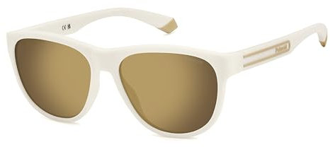 Polaroid Unisex PLD 2156/S Sonnenbrille, Mattweiß, 56