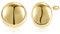 Gold Ohrringe Runden Ohrstecker für Damen, Große Klobige Ohrstecker Sterling Silber Große Runden Ohrstecker Hypoallergen Große Dicke Ohrringe Statement Runden Ohrringe Ohrstecker Damen Mädchen