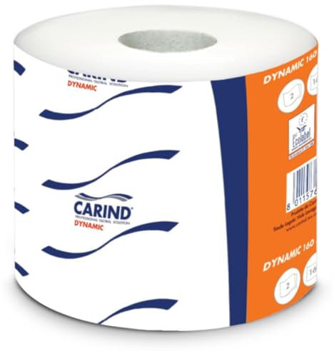 Carta Igienica Carind Dynamic 2 Veli 160 Strappi 96 Rotoli