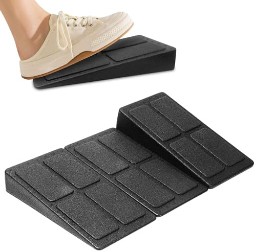 Mumjooyi Set de 3 Slant Board de Estiramiento Ajustable Tabla Inclinada para Estirar Las Piernas Pies Cuña Sentadillas Tablero Inclinado Camilla de Pantorrilla para Estirar Tendón Aquiles y Fascia