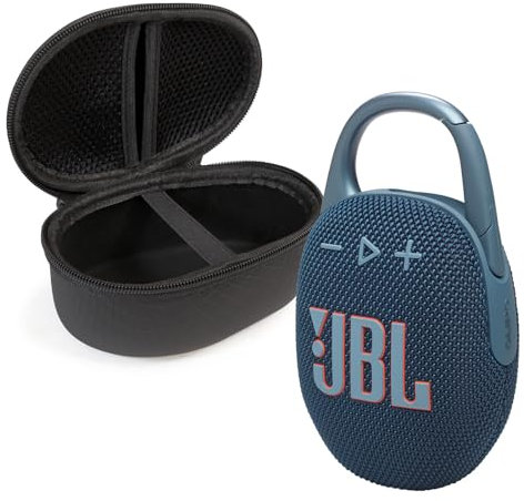 JBL Clip 5 Bluetooth Speaker and divvi! Protective Case - Blue