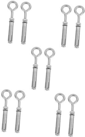 iplusmile 10 Piezas Tornillo De Concreto Pernos Cáncamos Tornillos Para Pared De Hormigón Anclajes De Pared De Anclajes De De Hormigón Acero Inoxidable