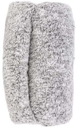 Magie di Natale Weihnachtsdecke aus weichem Polyester für Weihnachtsdekoration, 150 x 200 cm, Grau