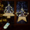 LED Sterne Weihnachtsbeleuchtung,Weihnachten Indoor Fenster Licht Dekoration,Lichter Weihnachten 2 Stück,Rentier,Fensterdeko für Weihnachten,Hochzeit,Party,Schlafzimmer,Balkon Deko