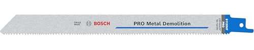 Bosch 2x PRO Metal S1125VF Demolition Reciprocating Saw Blade (for Metal pipes and profiles, Non-ferrous metals, Length 225 mm, Professional Accessory Reciprocating Saw)