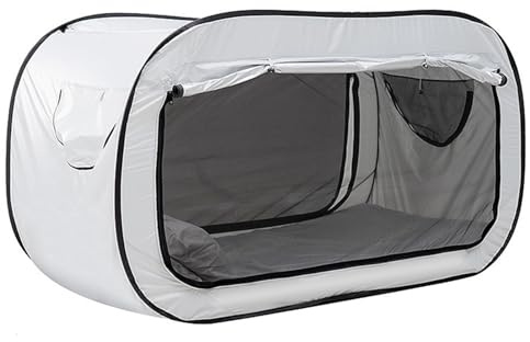 lvifloae Faltzelt für Außenbereich, mit Einklappbett, warmes und atmungsaktives Schlafzelt, vollständig geschlossenes Campingbett für Kinder und Erwachsene