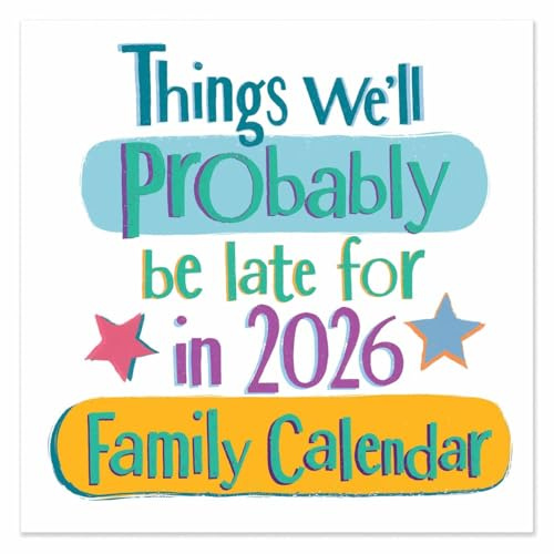 Bright Side, Probably Be Late Family Organiser 2026, Family Planners, Gift