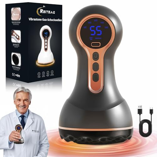 Vitaflow Lymphatic 2.0, Venopulse Neuropathie Fußmassagegerät, Vibrastone Geschenk Vatertag, Bein Massagegerät mit Wärmefunktion und Vibration, Fussmassagegerät