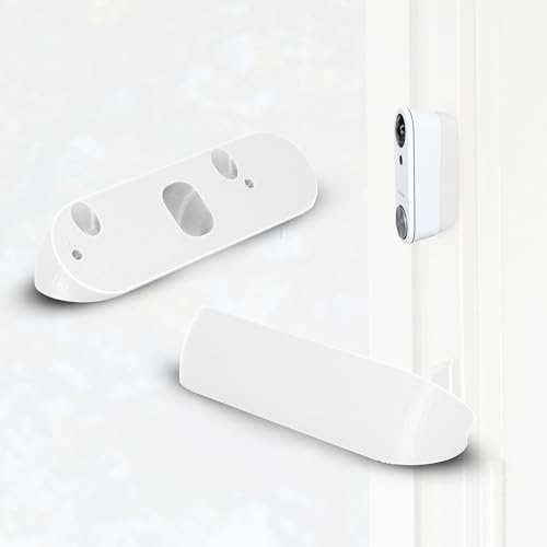 SplashNColor Video Doorbell Wedge Angle Mount Bracket Compatible with SimpliSafe - Durable Simplisafe Doorbell Mount for 45 Degree Adjustable Viewing - Secure Camera Mount Holder for Apartment Entry