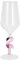 Sosoport Verre à Vin Flamant Rose en Verre 300 Ml Gobelet Créatif pour Cocktail et Vin pour Fête et Bar Lot de 2