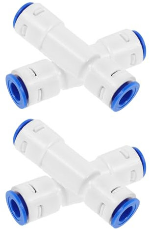 OSOLADY 4Pcs Water Filter Fitting Kit with Reverse Osmosis Filter Waste Ratio for Home Use Easy Installation for Under Sink Water Filtration System