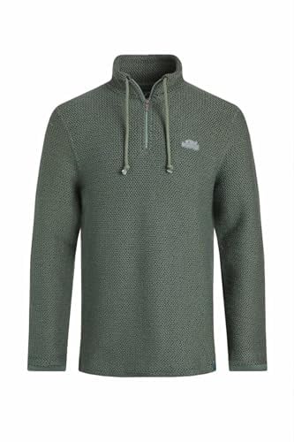 Weird Fish Cruiser 1/4 Zip Macaroni Sweatshirt Army Green Size M. (Jumper/Sweater/Fleece)