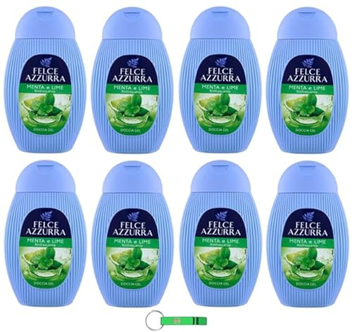 Felce Azzurra Gel Doccia Menta e Lime/Inconfondibile Profumo Doccia Gel 250ml + Portachiavi Beni Culinari