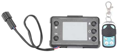 KAJNBN Schwarzer Lcd Schalter für Autoheizung und Standheizung mit Zeiteinstellung und Kompaktem Design Kunststoffmaterial Geeignet für Lkw Heizung und Pkw