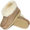 Rökü Lammfell Hausschuhe für Herren und Damen mit Rutschfester Sohle Aus Echtem gewachsenem Lammfell in Top Qualität (Größe 45, Beige)